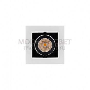 Светильник CL-KARDAN-S102x102-9W White (WH-BK, 38 deg)